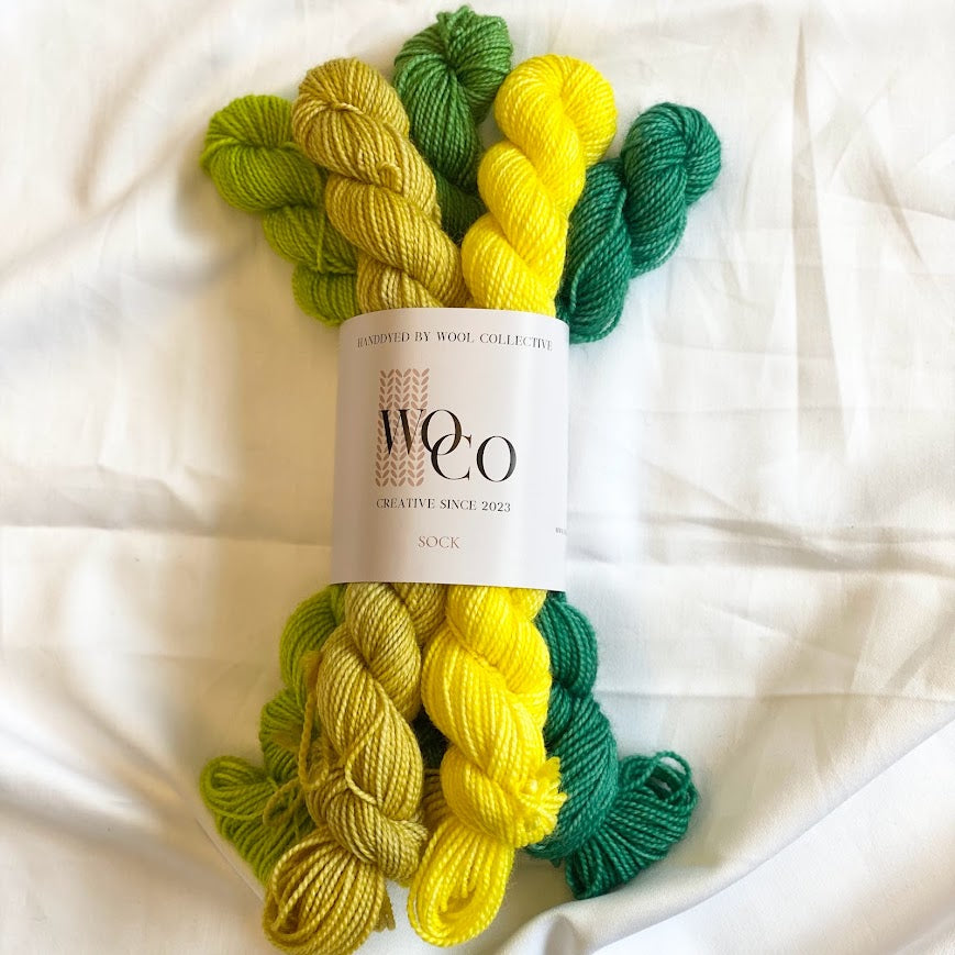 Se Sock Mini Bundle - Eat Your Greens hos Wool Collective