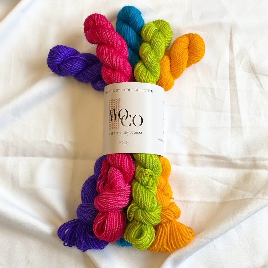 Se Sock Mini Bundle - Radiant Rainbow hos Wool Collective