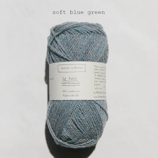 Billede af Le Petit Lambswool: Soft Blue Green