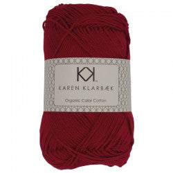 Billede af Organic Cotton 8/4: Dark Christmas Red (0005)