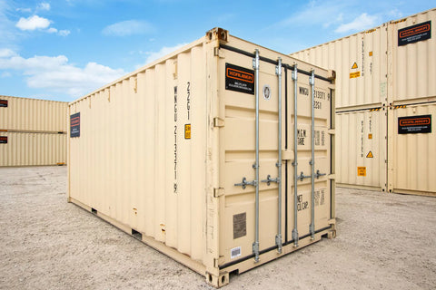 Exterior of XCaliber's 20' Standard 1-Trip Shipping Container