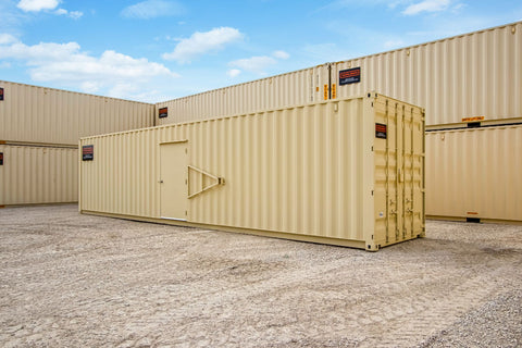 Exterior of 40' Vented Storage Container