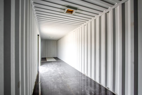 Interior of 40' Vented Storage Container