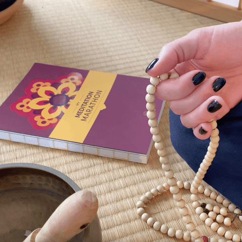 Meditation Journal with a Buddhist Mala