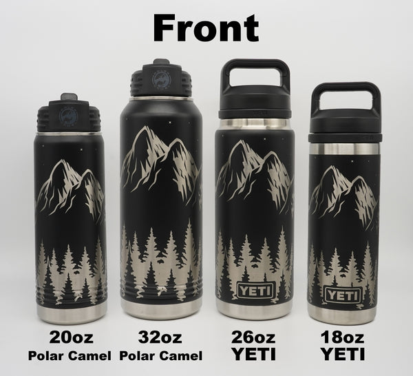 LASER ENGRAVED YETI WATER BOTTLE 360Z – KobeJak Creations