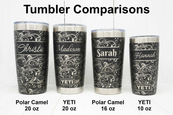 Personalized Custom Engraved YETI® W/ Lid or Polar Camel Wine Tumbler  Birthday Gift Logo Unique Book Movie Quote Song Lyric Verse