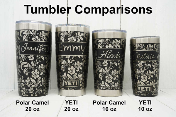 Laser Engraved Gift for Him - Toolbox Diamond Wrap-Around Design YETI® or  Polar Camel Tumbler