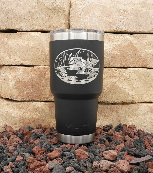 Laser Engraved YETI® or Polar Camel Tumbler Personalized with Monogram  Initials