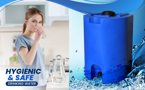 Hygienic & safe 55 gallon water tank