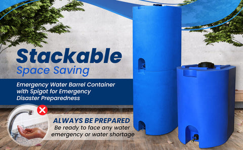 Stackable 55 Gallon Water Tanks