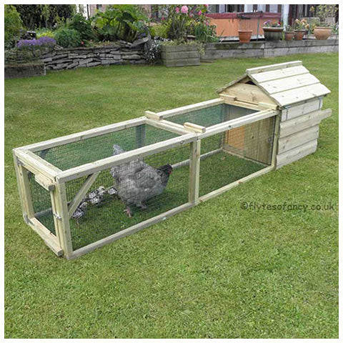 Broody Coop with Hen & Chicks