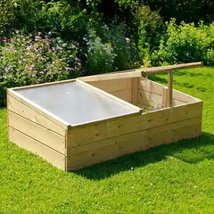 Double Cold Frame with lid open