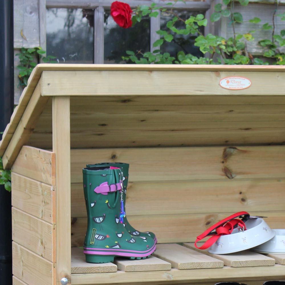 Outdoor Welly Boot Storage Hut