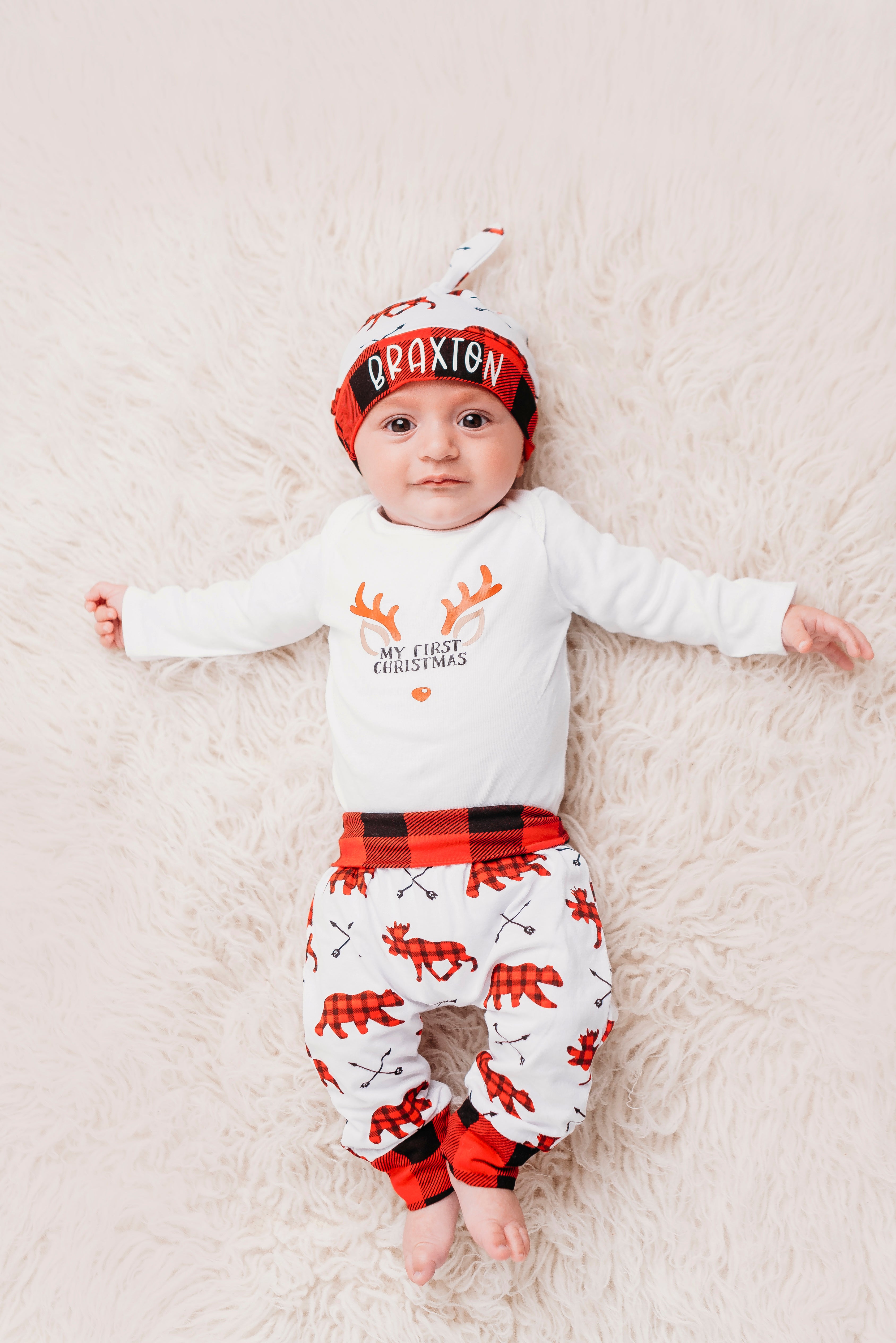 Personalised baby hot sale christmas outfits