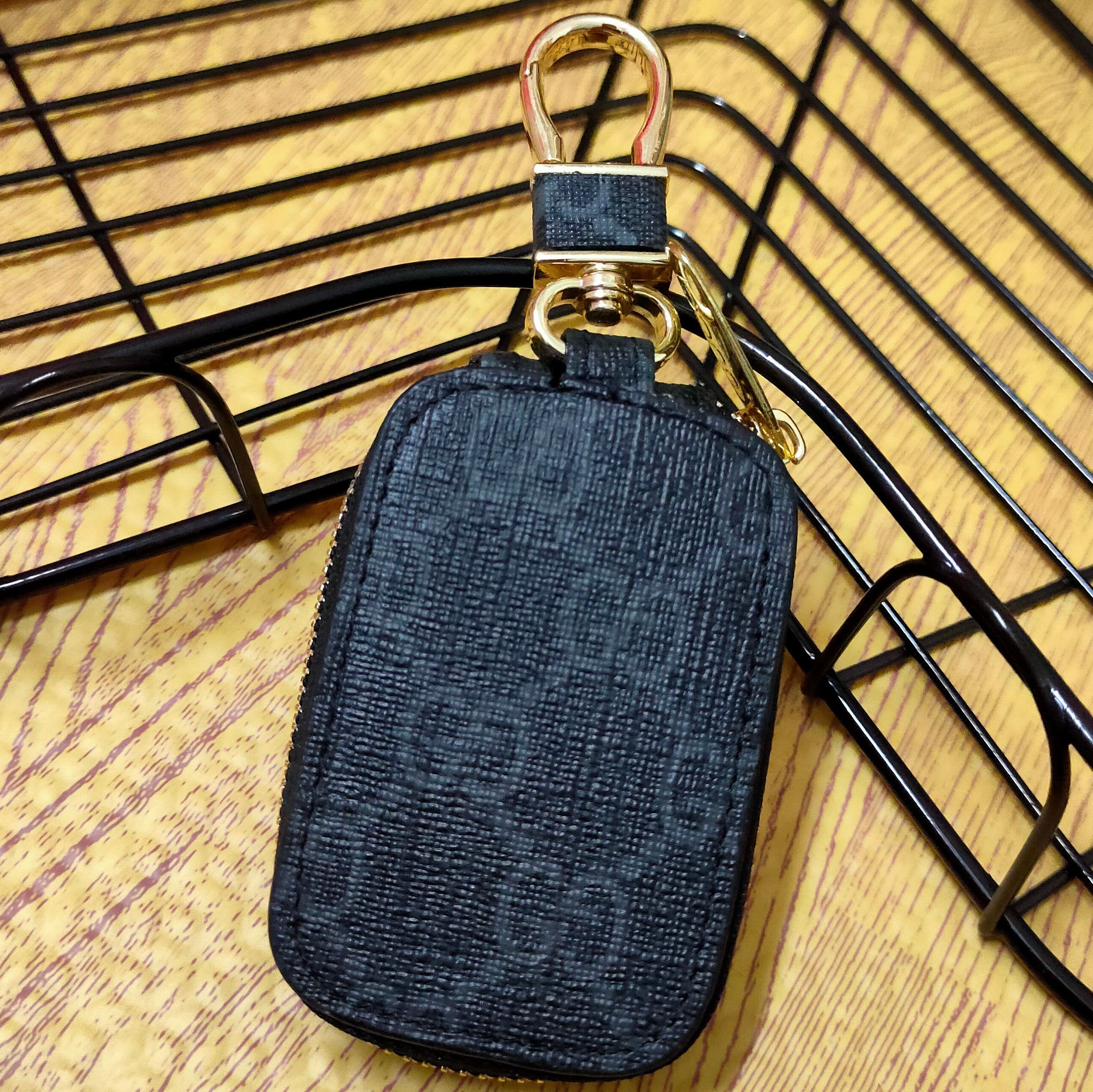 LV Louis Vuitton Hot Sale Letter Print Small Zip Key Case Bag