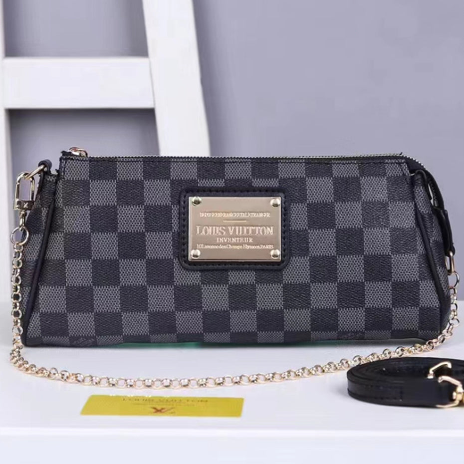 LV Louis Vuitton hot sale classic monogram print zipper shoulder bag crossbody bag