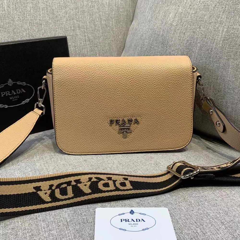 PRADA letter logo women's simple flip shoulder bag messenger bag