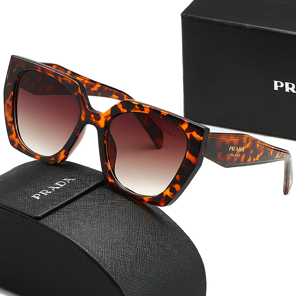 GG PRADA Letter Print Personality Glasses Couple Casual Beach Sunglasses