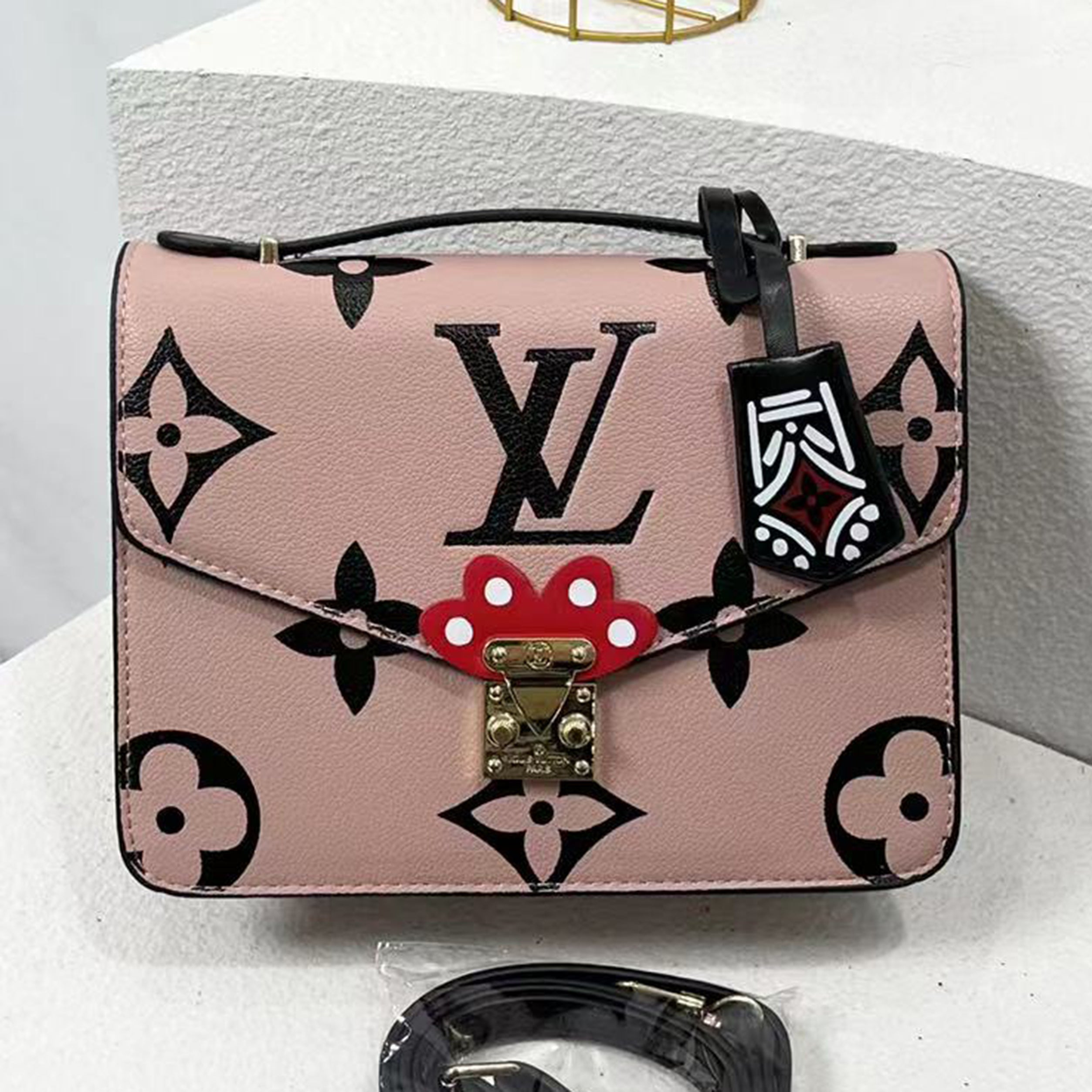 LV Louis vuitton Hot Sale Letter Print Logo Women's Flap Sho