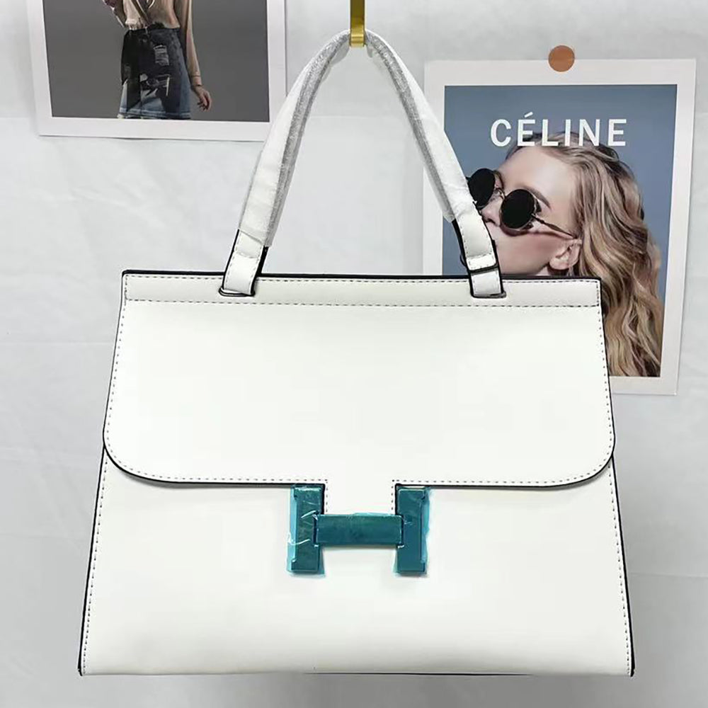 Hermes H letter logo Women's shopping handbag shoulder bag m