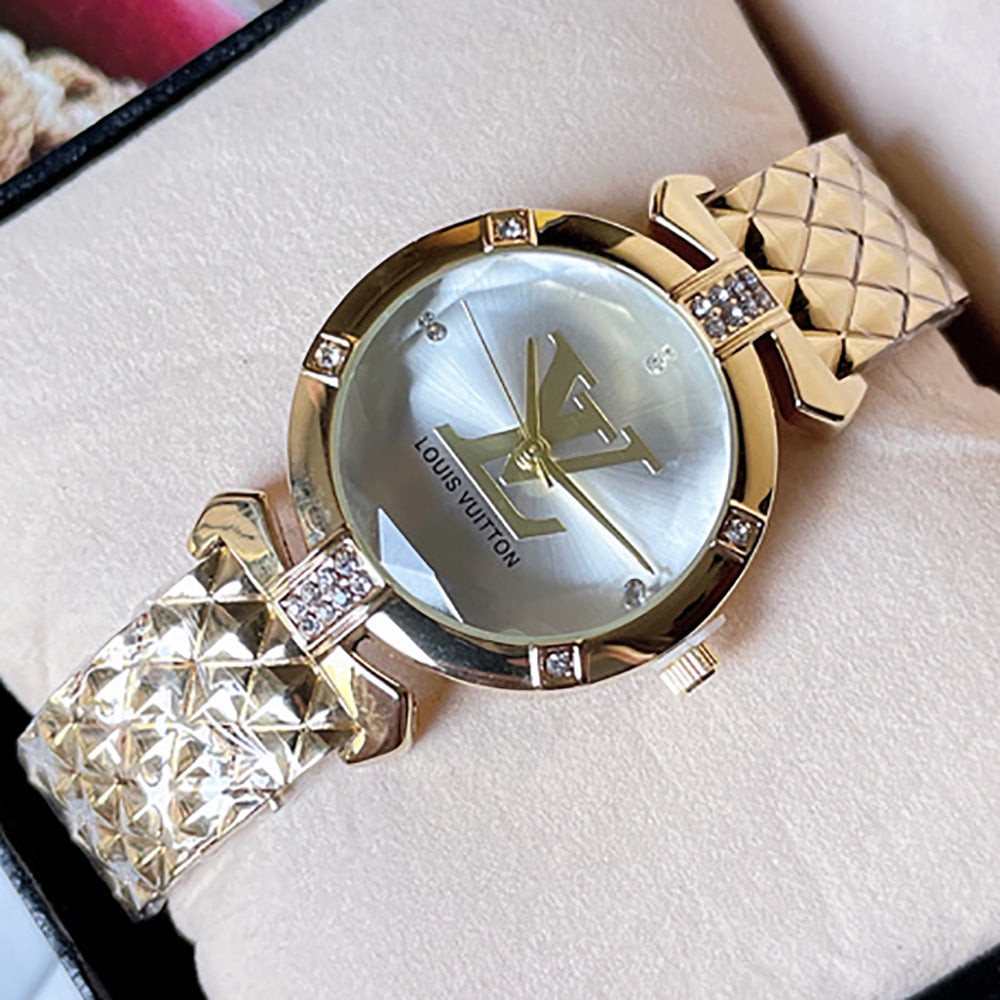 LV Louis Vuitton Men's and Women's Diamond Watch Watches