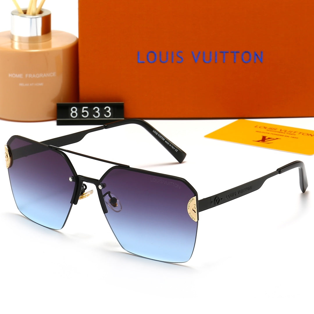 LV Louis vuitton  letter logo men's and women's glasses 