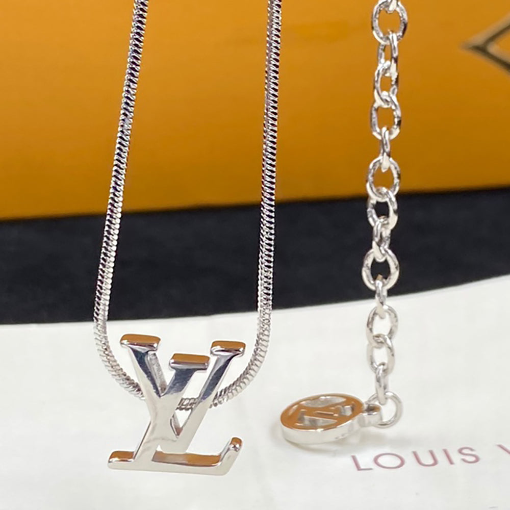 LV Louis Vuitton hot sale letter logo hanging couple love neckla