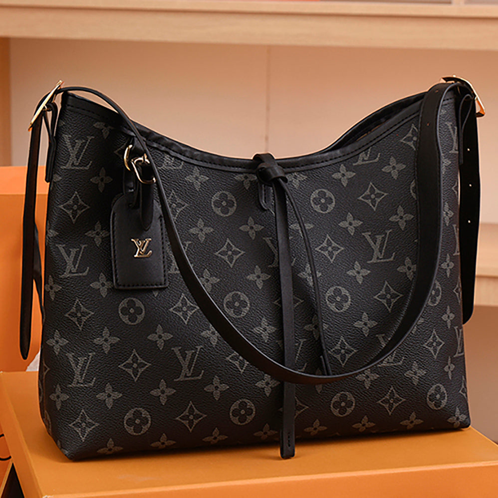 LV Louis vuitton lettered printed lady shopping handbag shoulder