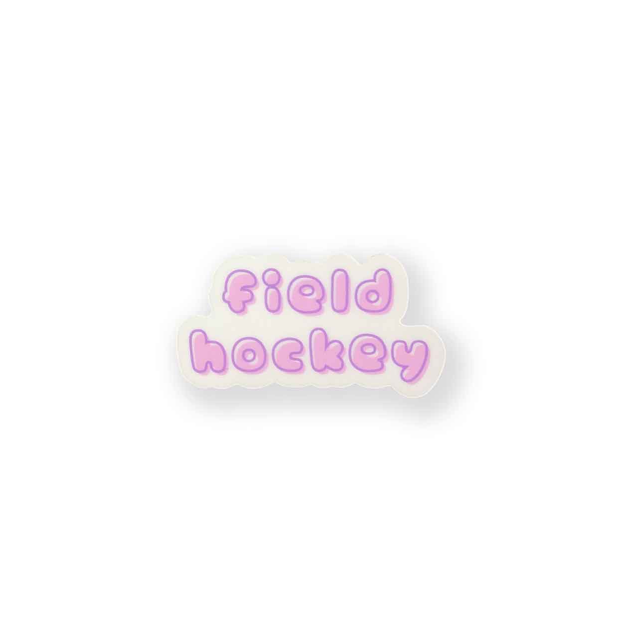 Field Hockey Bubble Sticker