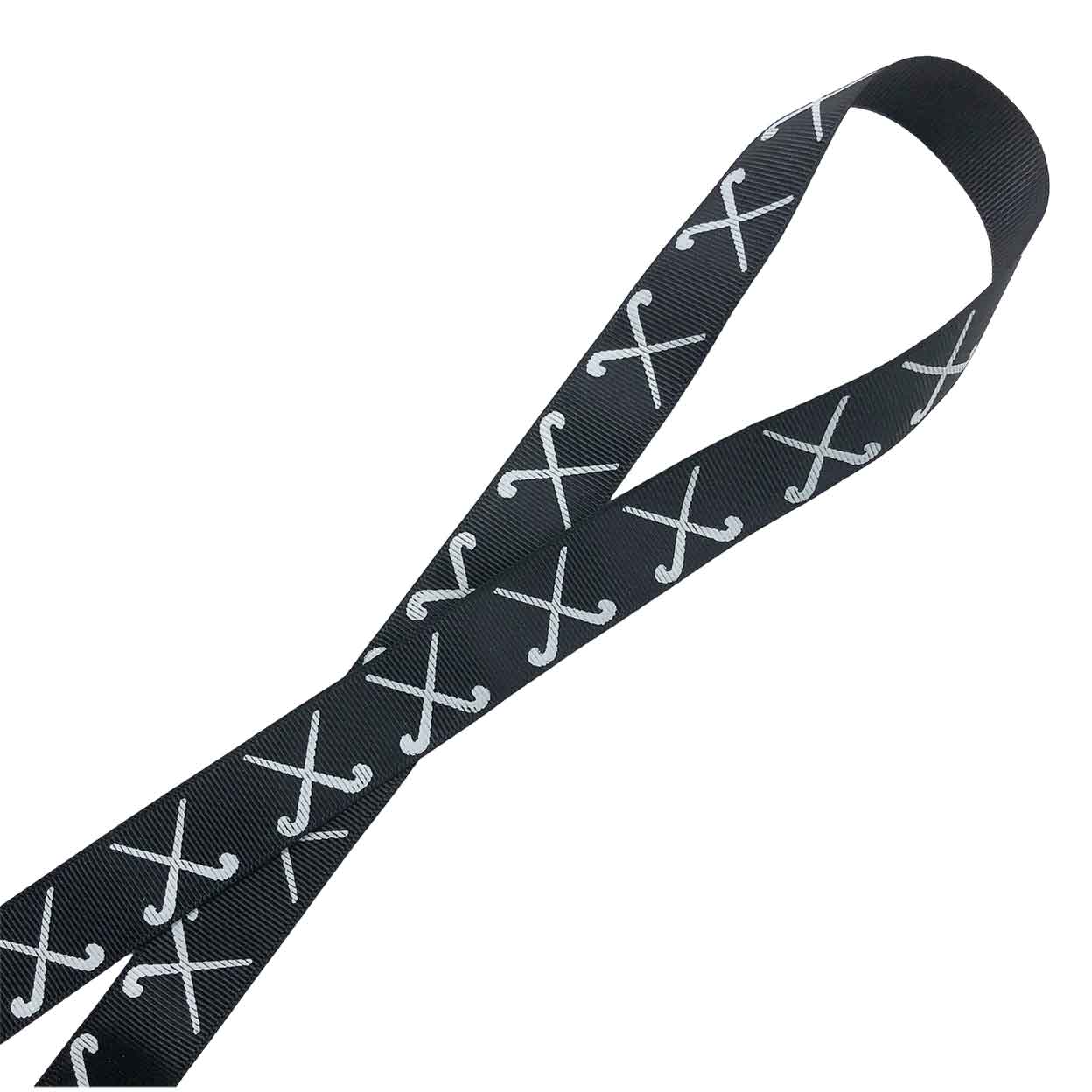 Field Hockey Printed Grosgrain Ribbon-By-The-Yard