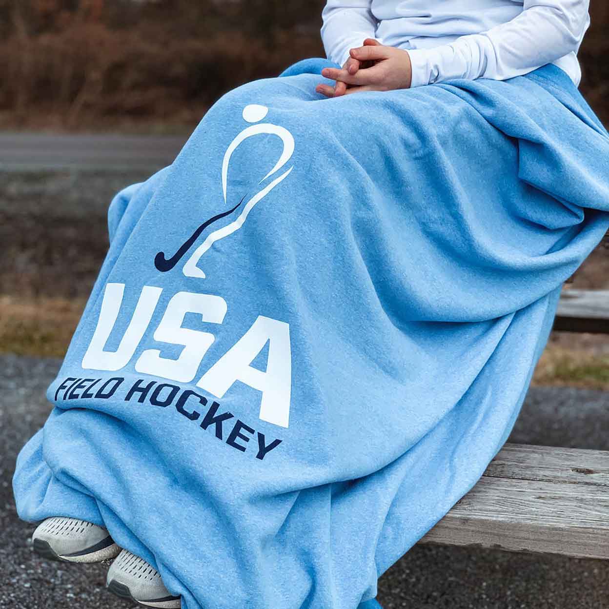 USA Field Hockey Sweatshirt Blanket