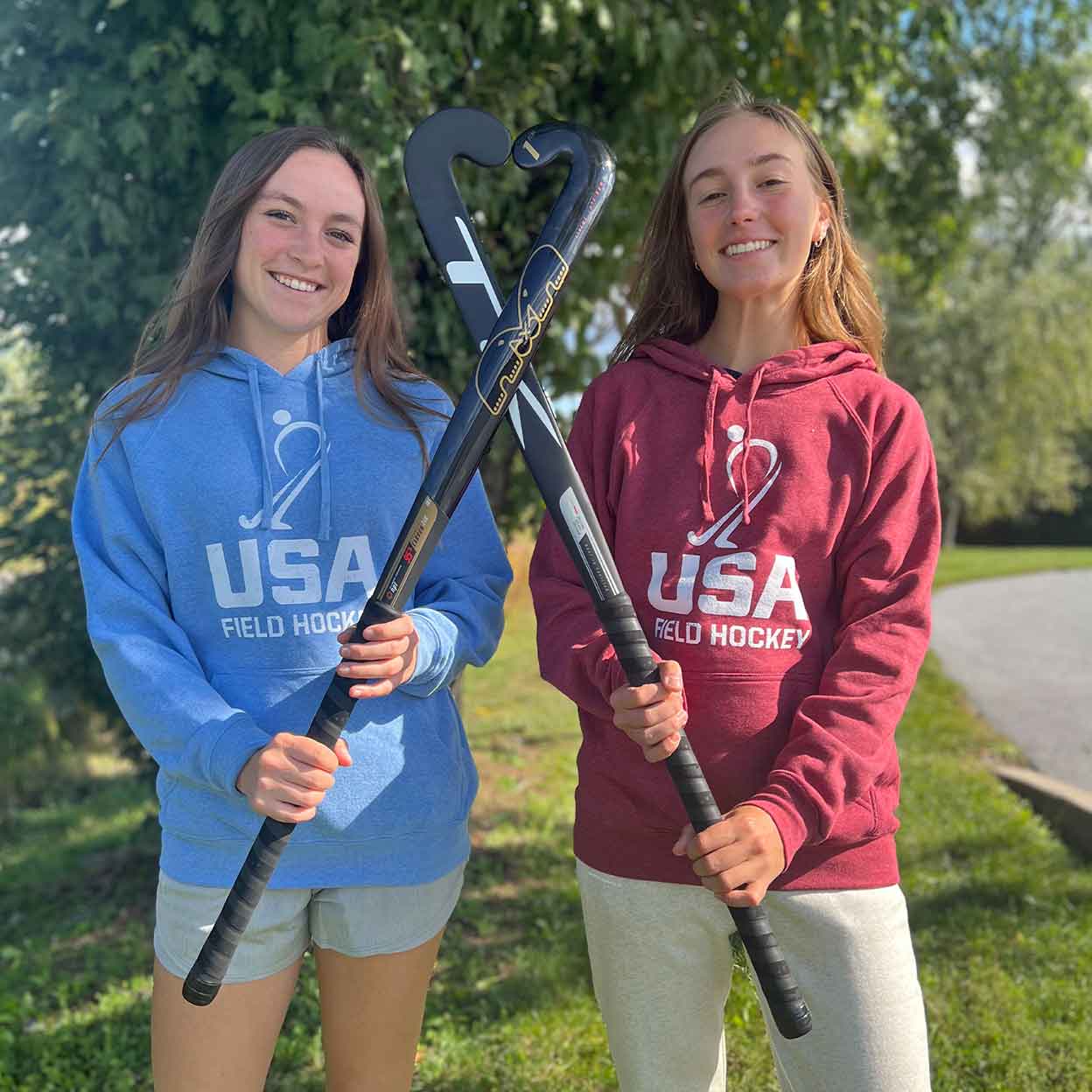 USA Field Hockey Unisex Raglan Hooded Sweatshirt