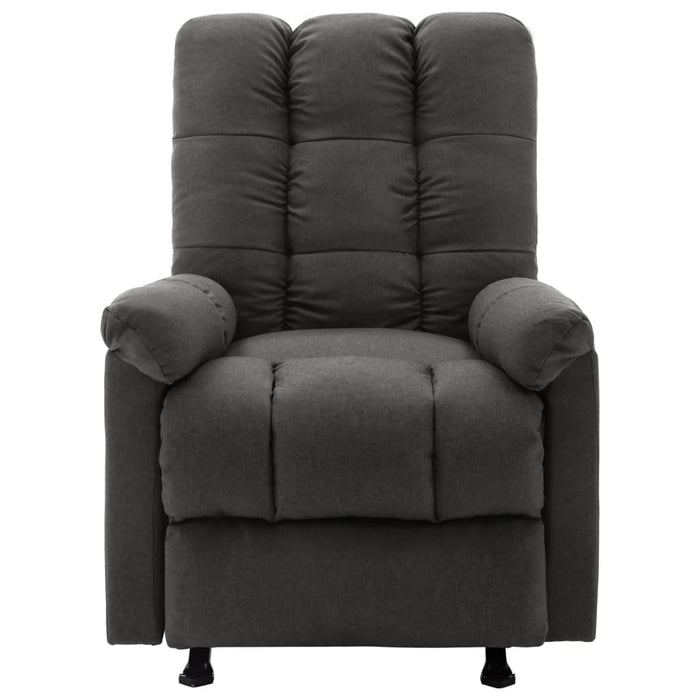 Massage Reclining Chair Dark Gray Fabric Electric Massaging Chairs - Marions home