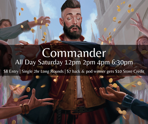 Magic: The Gathering Commander at Elemental Arcade Gosford Saturday (All Day Games)