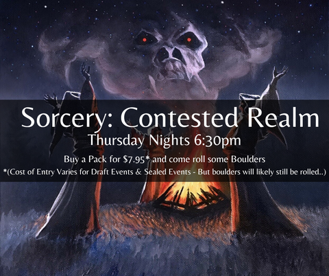 Sorcery: Contested Realm Trading Card Game at Elemental Arcade Gosford Thursday Nights