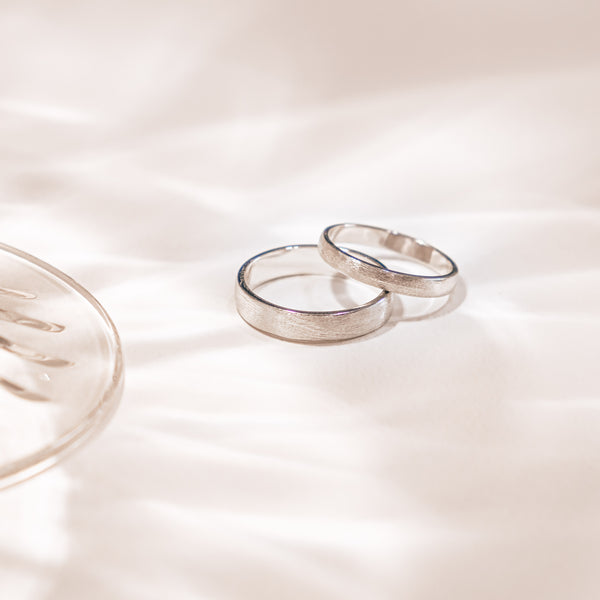 Plain / Engraved Matte Ring - Hers 