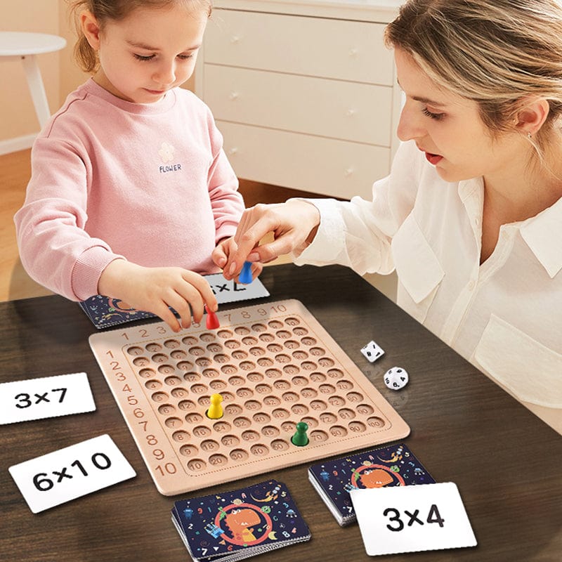 FunnyCalc - Montessori Multiplikationsbrætspil i træ – Aarhus