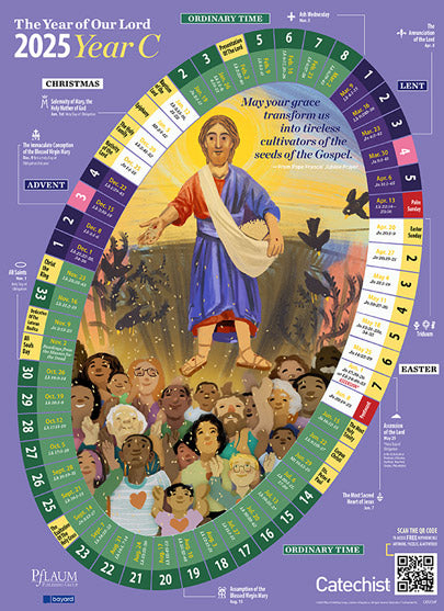 The Year of Our Lord 2025 — Classroom Liturgical Calendar / El Año de Nuestro Señor 2025 — Un calendario litúrgico para el aula  - Twenty product image