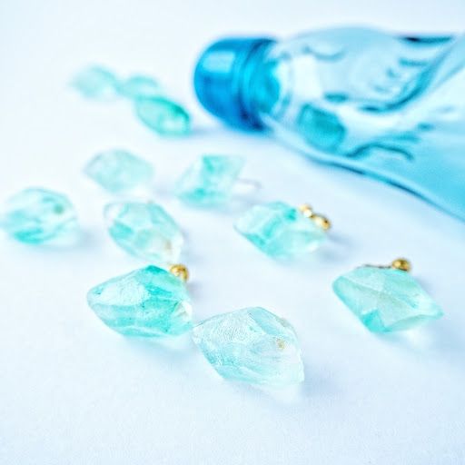 Mino Washi Drop (Ramune) Pierced earrings/Clip-on earrings