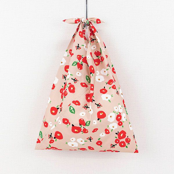 Azuma Tote - Red and White Camellia