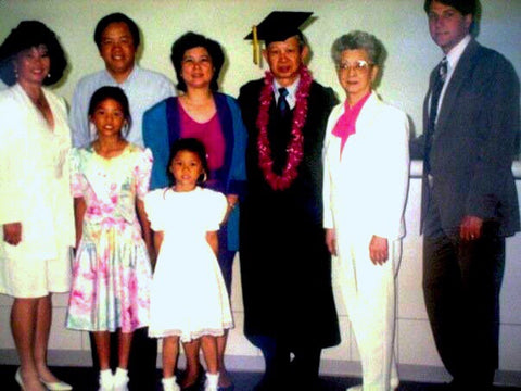 My family and I at my grandfather's graduation from the Academy of Arts. I'm the one rockin' the floral dress =P