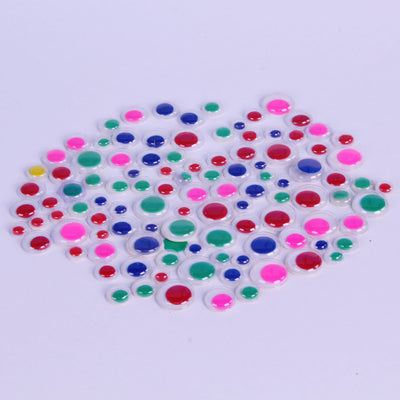 Googly Eyes Peel & Stick Bright Colors Assorted Sizes 100 Pack