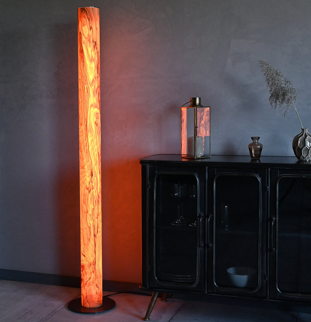 Real wood veneer lamp