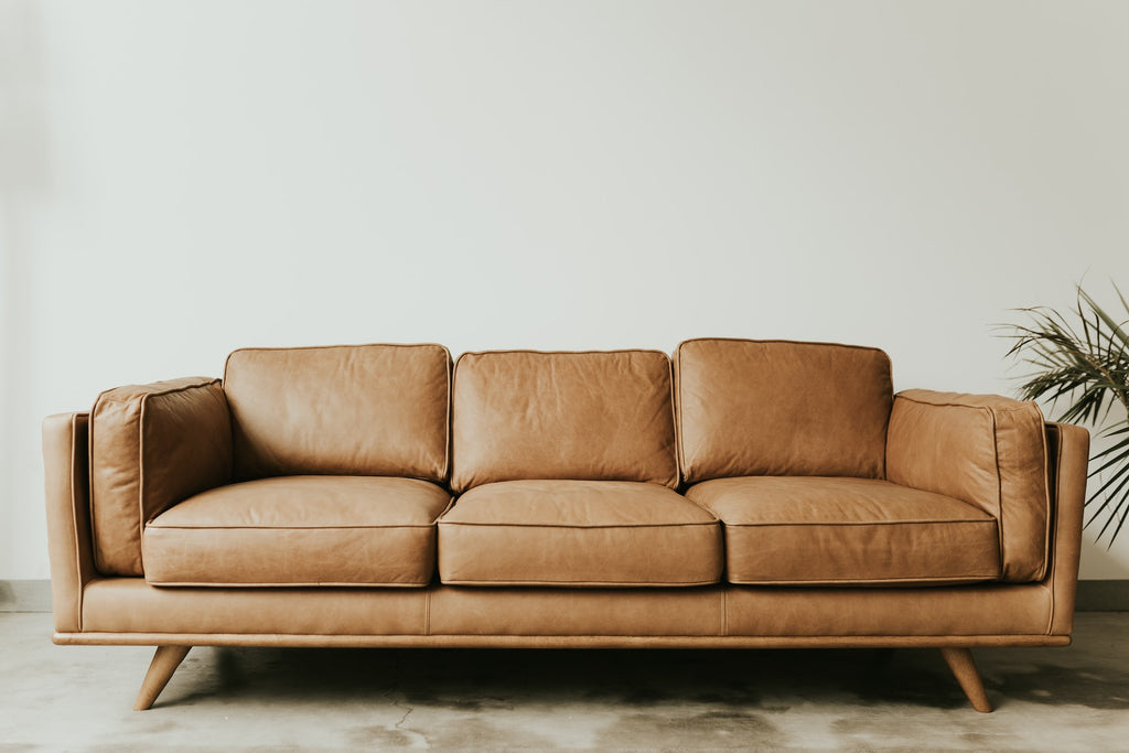 Braune Leder Couch