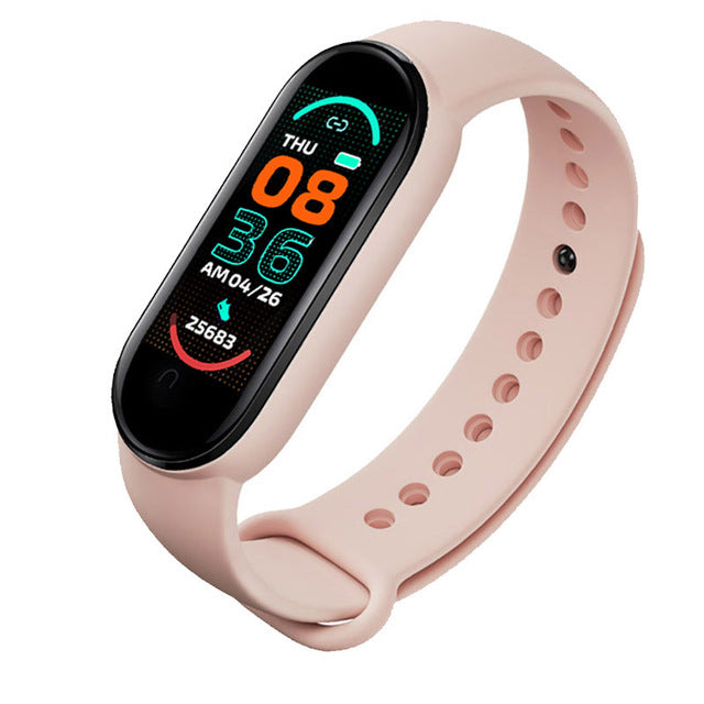 Smart Watch M6 Men&#39;s And Women&#39;s Fitness Sports Bracelet Heart Rate Blood Pressure Monitor Digital Watch for IOS Android Phones