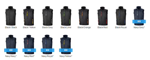 Colours for Gilet