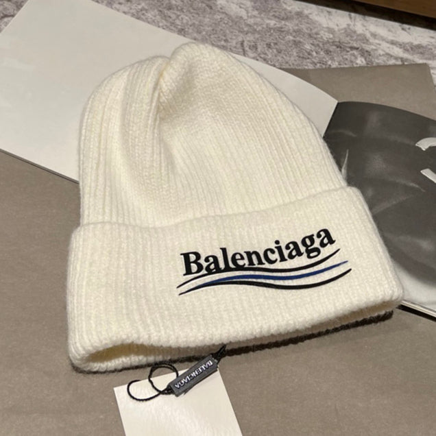 Balenciaga BB Fashion New Embroidered Knit Hat Woolen Cap Beanie