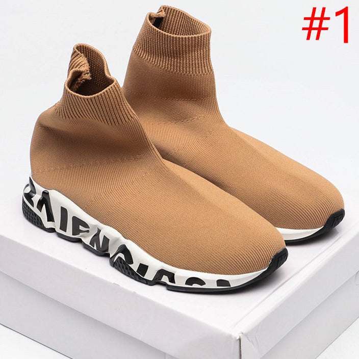Balenciaga Sock Boots Woman Men Fashion Breathable Sneakers Runn