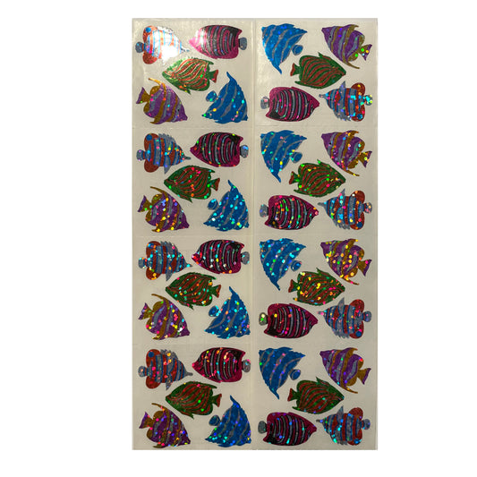 72 sparkly fish stickers