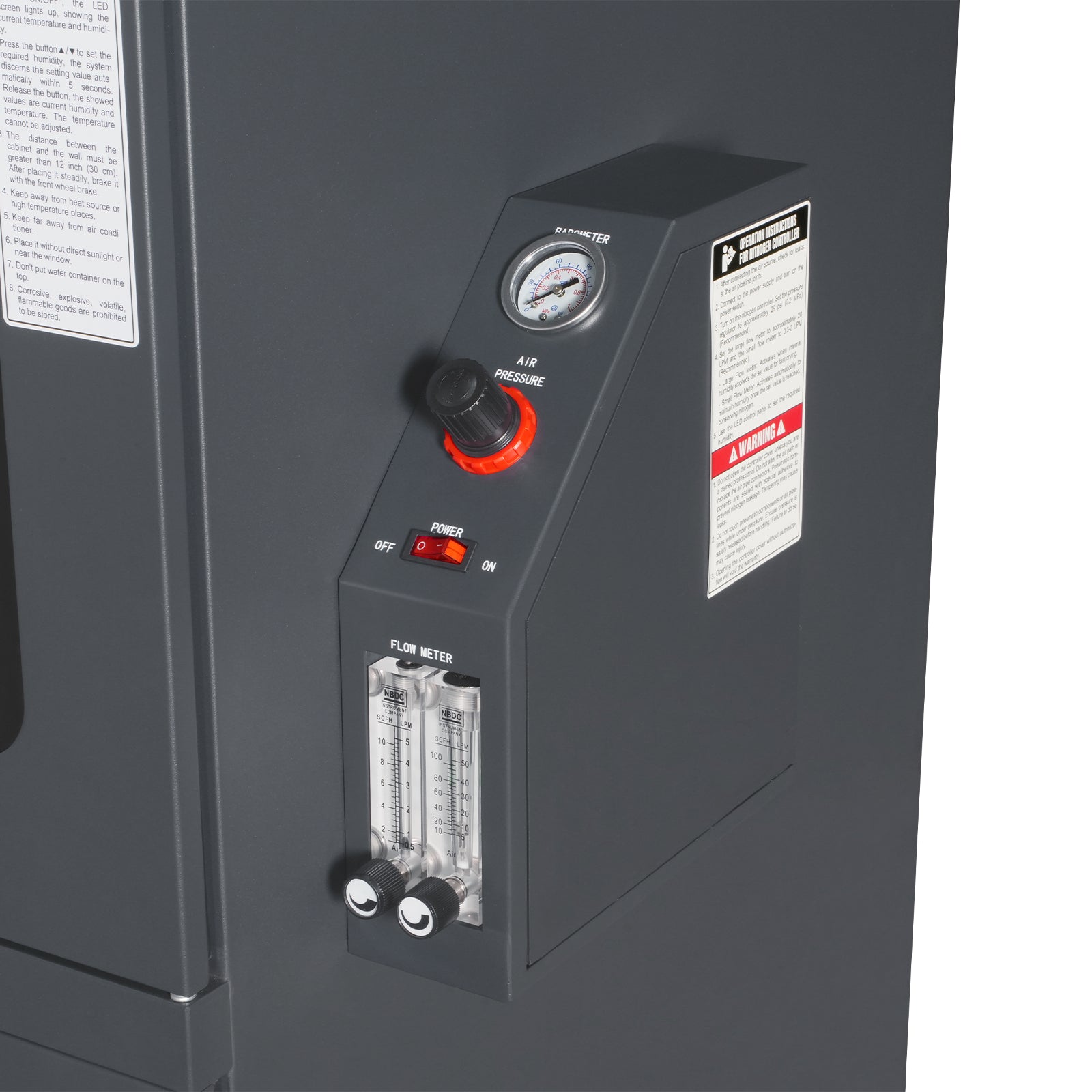 1-60% RH Nitrogen Dry Cabinet 1430L ESD Desiccator Cabinet Low Humidity Storage, NC1430B-6 - Image 5
